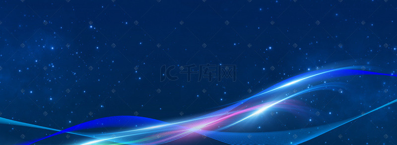 大气蓝色商业背景背景图片_电子科技蓝色光效合成背景