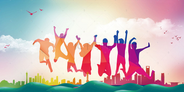 青春宣传海报背景