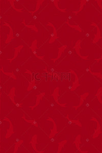 红色中国锦鲤暗纹背景