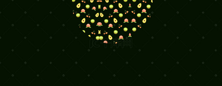 水果矢量素材背景图片_卡通蔬菜水果海报背景素材