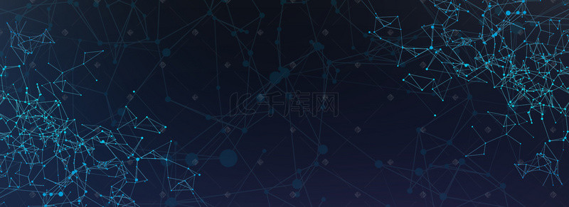 移动网络金融背景图片_商务流动线条蓝色banner