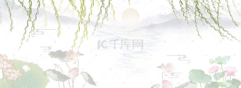 手绘中国风生活产品banner