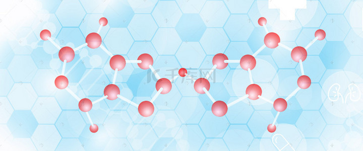 医疗科技医生分子结构背景