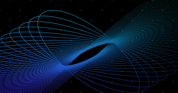 蓝色科技大气发光线条渐变背景