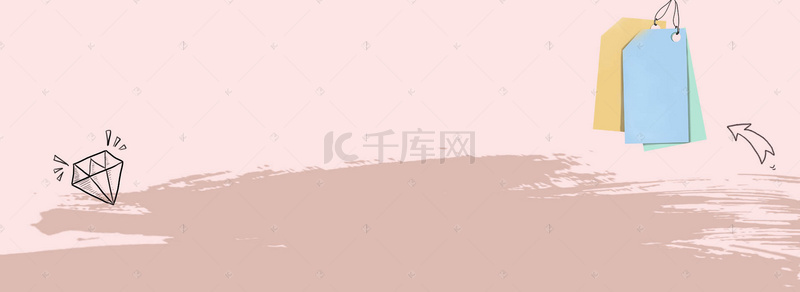 新品海报时尚背景图片_秋冬季女装上新简约拼色banner