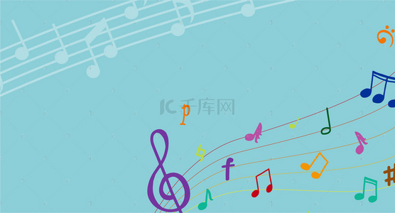音乐背景图片_时尚动感纹理音乐符号乐谱海报背景