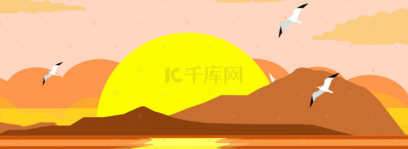 晨曦广告素材背景图片_清晨的太阳背景模板