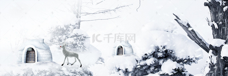 冬季暖歌背景图片_冬季雪花立冬背景模板