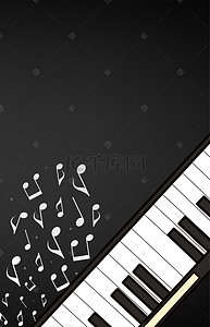 平面培训背景图片_音乐梦想钢琴培训平面素材