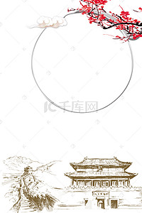大气壮观背景图片_北京旅游海报背景