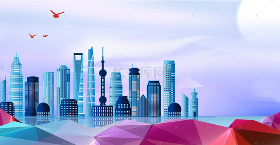 建筑上海背景图片-建筑上海背景素材图片-千库网