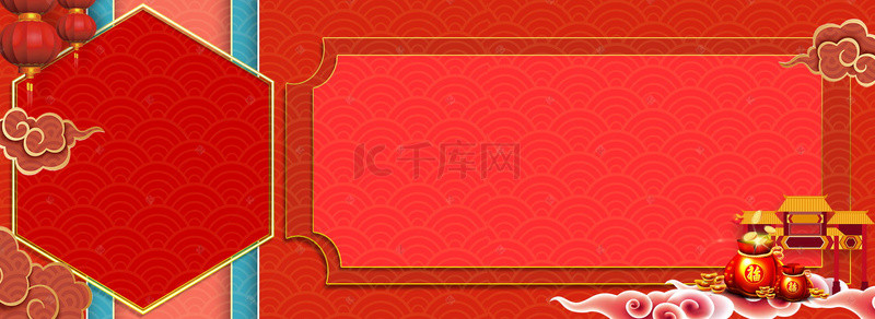 电商素材红色红色背景图片_新年年货节日春节喜庆红色电商简约背景