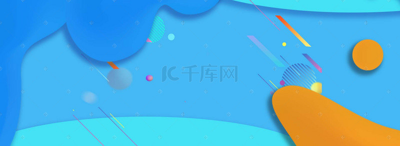 淘宝双12盛典背景图片_蓝色时尚撞色双十二双12淘宝banner