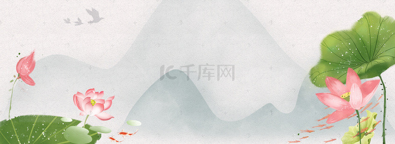 中国风星空背景图片_古风山水风景海报背景图