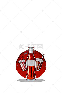 可口可乐背景背景图片_可口可乐海报背景素材