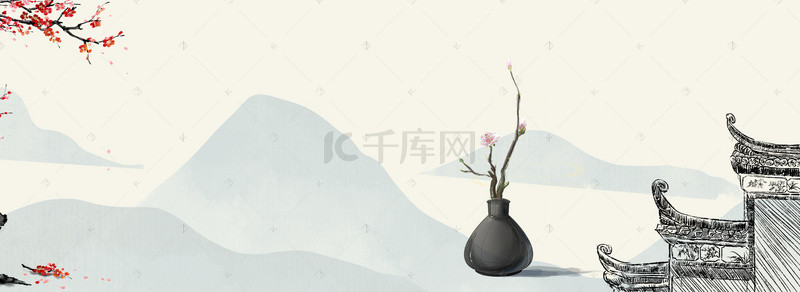 中国风古典礼仪文化宣传海报背景素材