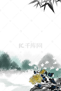 清明节水墨psd分层banner