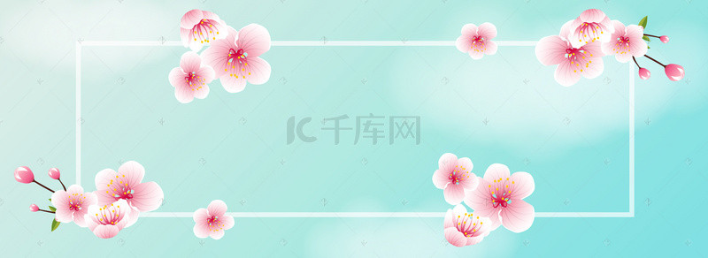 樱花节春天背景图片_春季上新樱花节banner