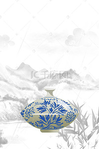 古风文化宣传海报背景图片_中国传统历史文物海报