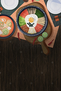 美食坚果背景背景图片_创意小吃美食海报背景素材