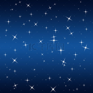 星星分层背景图片_蓝色星空首饰睡衣PSD分层主图背景素材