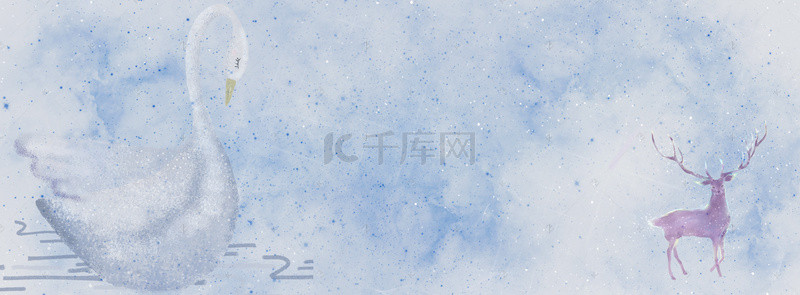 星空蓝色banner背景图片_梦幻星空蓝色banner