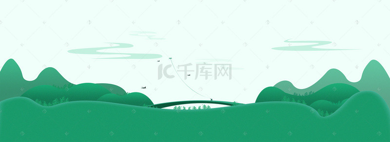 中华传统节日背景图片_二十四节气春分文艺清新banner