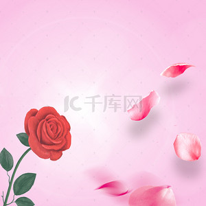 花瓣女性背景图片_梦幻粉色花瓣背景