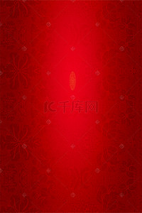 海报红色底纹背景图片_暗色底纹中国风花朵纹海报