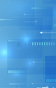 科技商务几何线条蓝色背景图片_简约蓝色几何线条平面素材