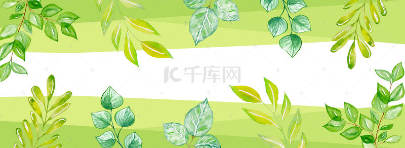 一夏banner背景图片_夏日上新清凉植物