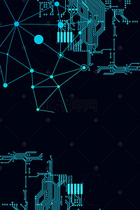 手机背景图片_蓝色科技未来人工工智能科学