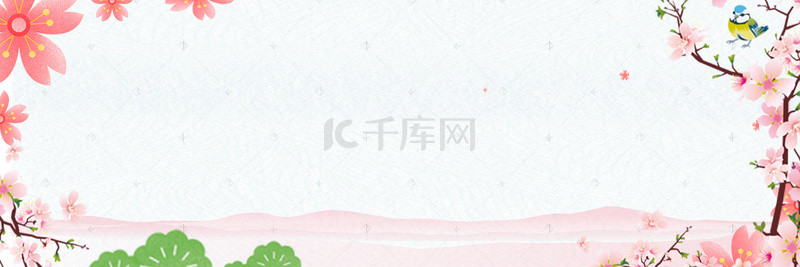 清新标题背景框背景图片_小清新花朵背景模板