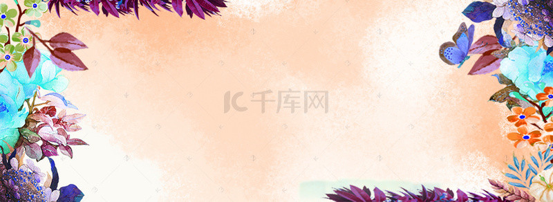 春季上新电商海报背景banner