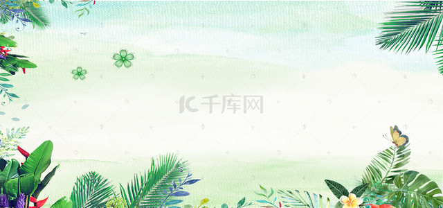 欧美风简约清新大女装海报banner