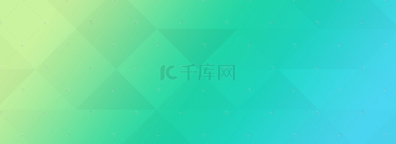 简约扁平绿色渐变几何banner