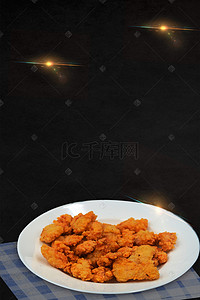 美食背景图片_吃货节炸鸡海报背景模板