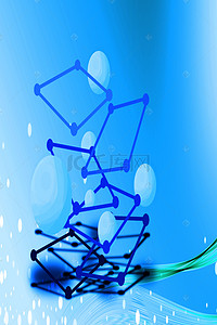 几何元素海报背景背景图片_化学几何元素拼接背景