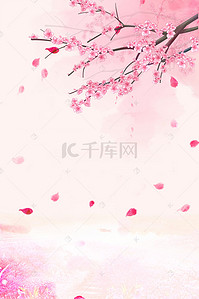 美丽清新背景图片_唯美清新美丽的桃花背景模板