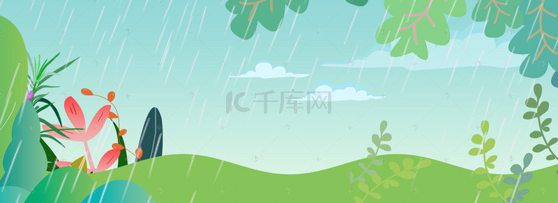 绿色植物清新背景图片_绿色植物清新banner