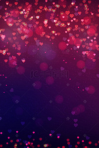 紫红的桑葚背景图片_璀璨桃心紫红甜蜜背景
