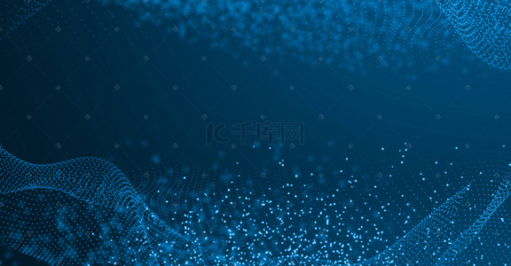 大气粒子背景背景图片_蓝色科技商务大气线条粒子背景