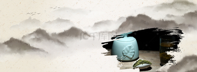 中国风茶壶背景背景图片_中国风茶文化背景素材