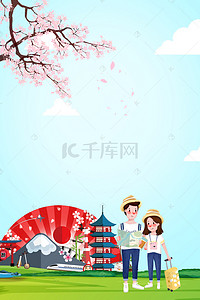 情侣创意背景图片_创意合成情侣旅游