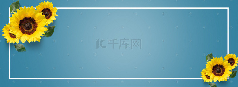 春惠背景图片_春女装清新蓝色电商海报背景