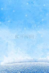 psd雪景背景图片_12月你好蓝色清新psd分层banner