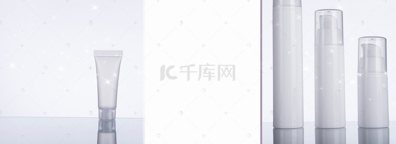 美妆护肤简约背景图片_美妆护肤简约干净素雅灰色banner