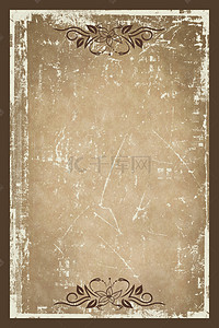 文艺复古素色底纹褐色边框宣传册封面背景