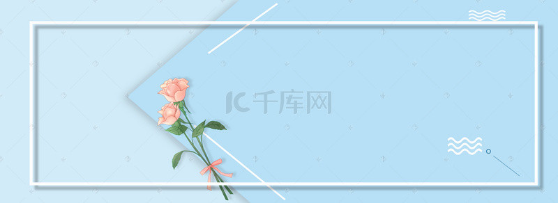 文艺小清新冬天你好背景图片_十一月你好浪漫唯美小清新蓝色banner