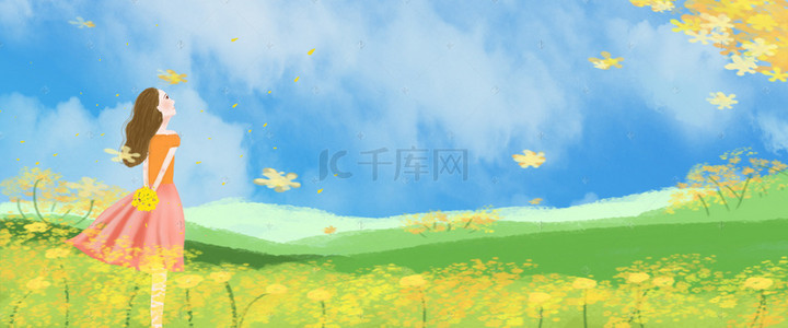 油菜花节海报banner